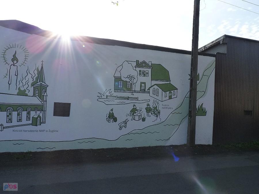 mural w Miasteczku Śl.