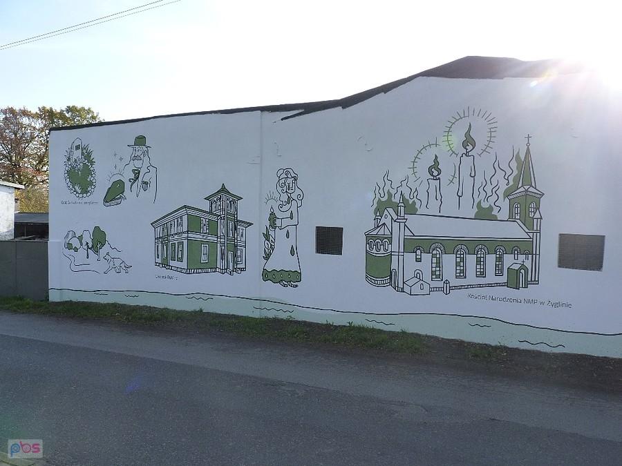 mural w Miasteczku Śl.