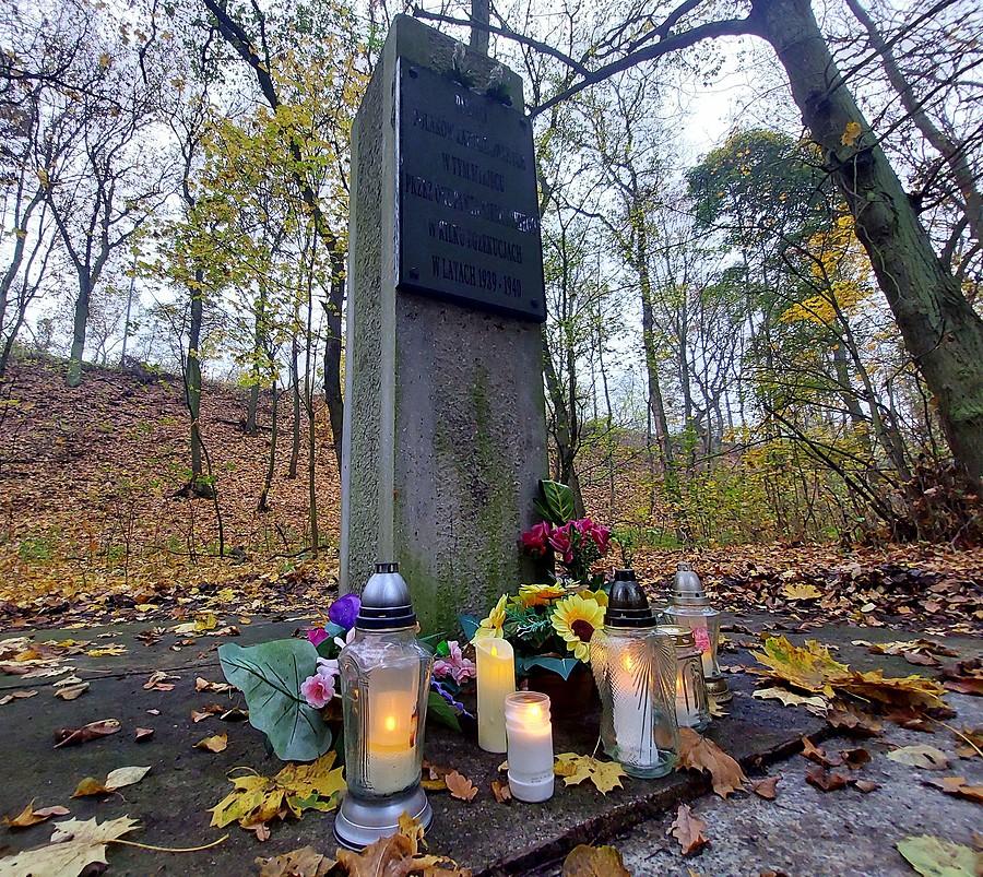 Pomnik na pamiątkę rozstrzelanych przez hitlerowców na poznańskiej Dębinie
