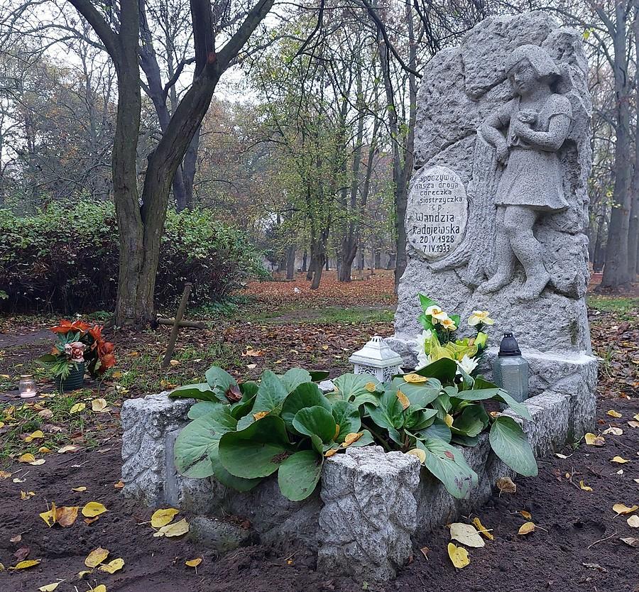 Jeden z dziecięcych grobów, cmentarz przy Samotnej, Poznań