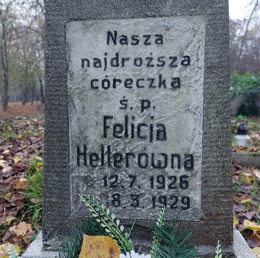 Grób trzylatki z dwudziestolecia, cmentarz przy Samotnej, Poznań