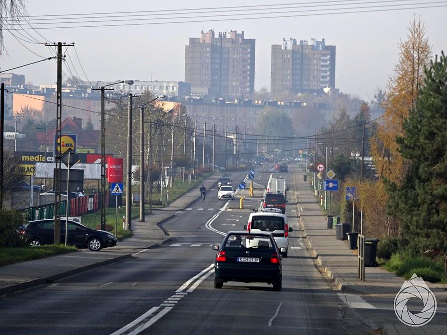 wjazd do Libiąża jak do MegaCity 1 z wielkimi blokami :P
