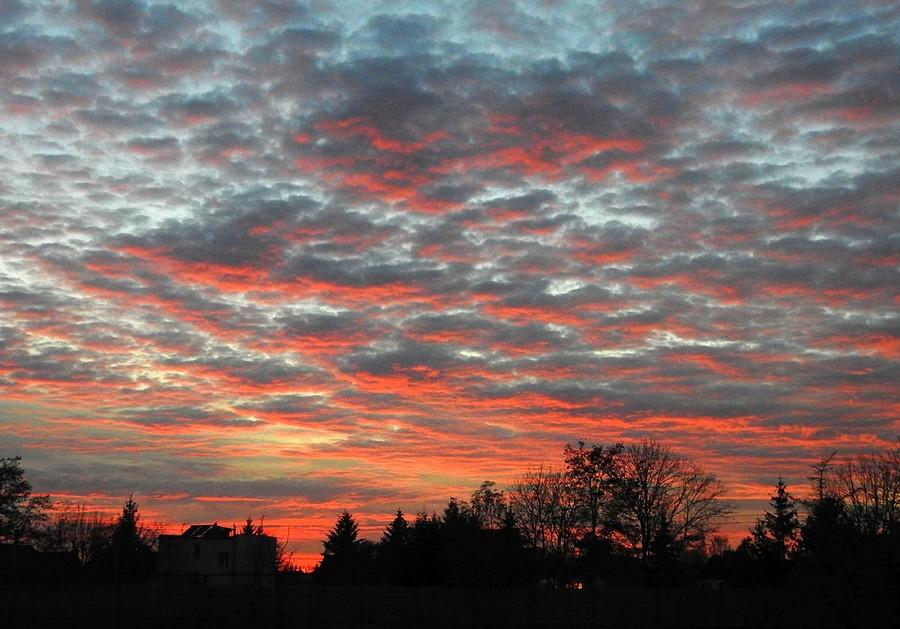 Piękne niebo nad Poznaniem