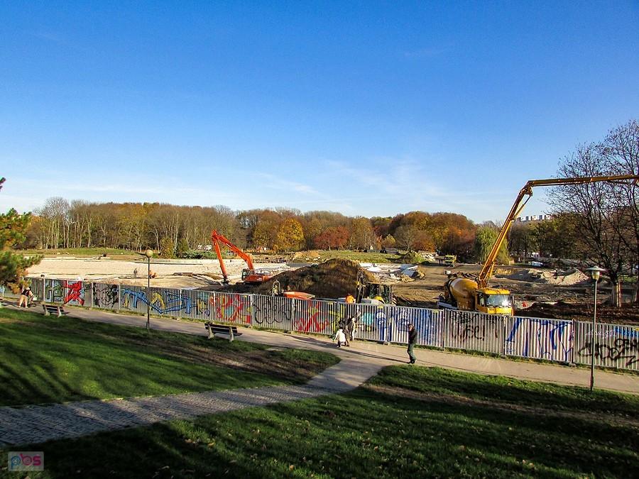 Pole Mokotowskie - niekończąca się budowa stawu