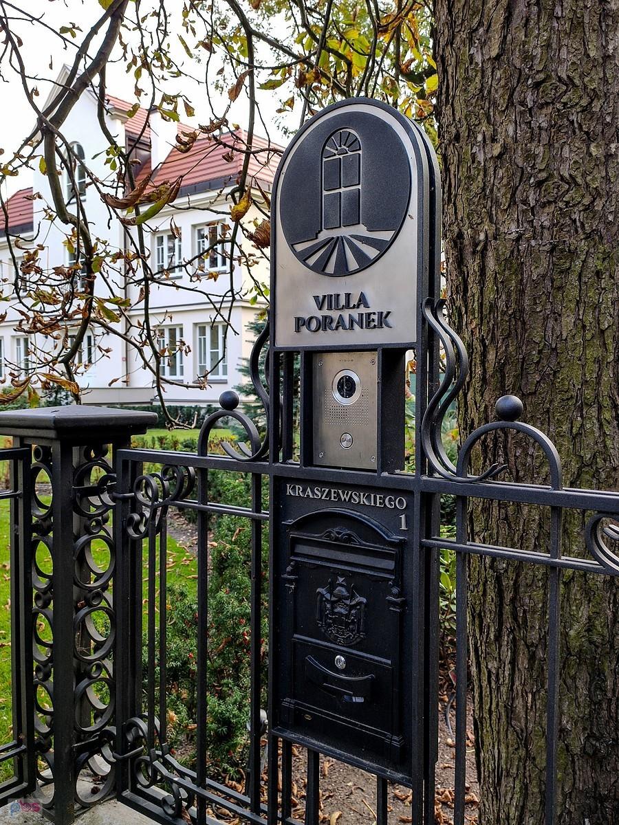 Wizytówka willi Poranek