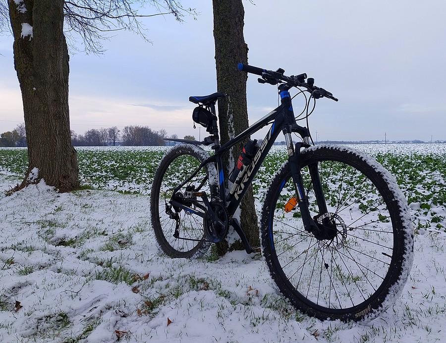 Dawno nie było zimowych rowerowych motywów
