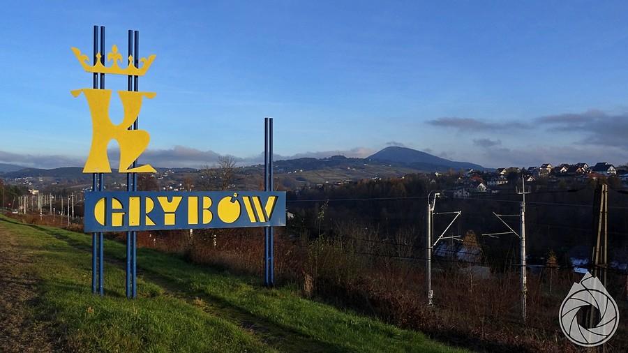 wjazd do Grybowa od zachodu