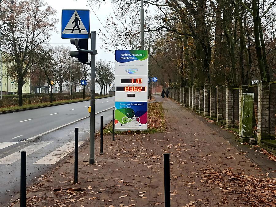 Licznik rowerzystów na Ku Słońcu.