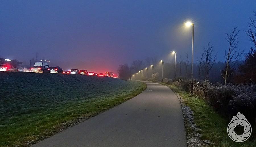 Ta sama rowerówka co rano, ino wieczorem i w drugą stronę
