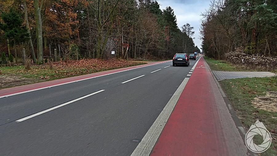 bike lane'y w stronę Jaworzna