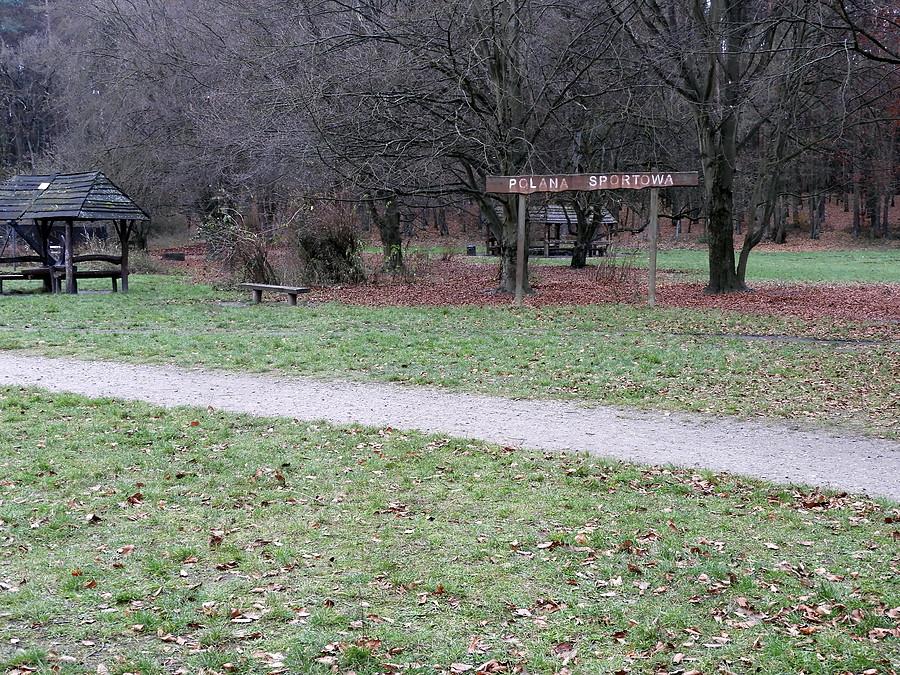 Grudzień - Polana Sportowa pusta.
