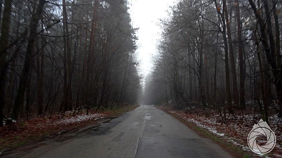 trochę pośniegowego błota na drodze do Ojcowa