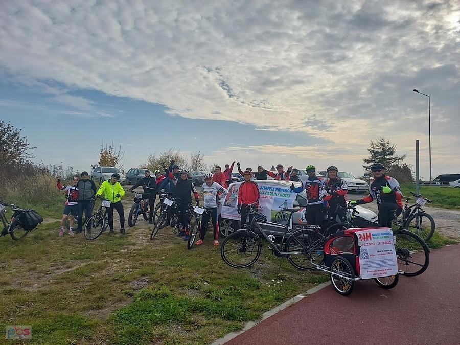 Rowerowa sztafeta dla Pauliny