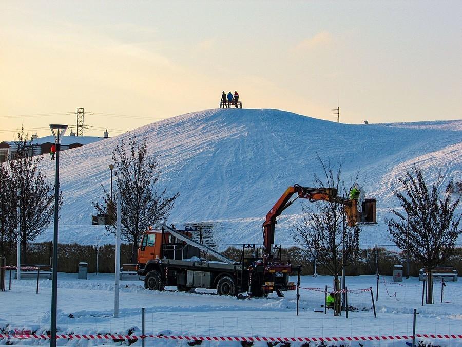 Montaż nowych latarni