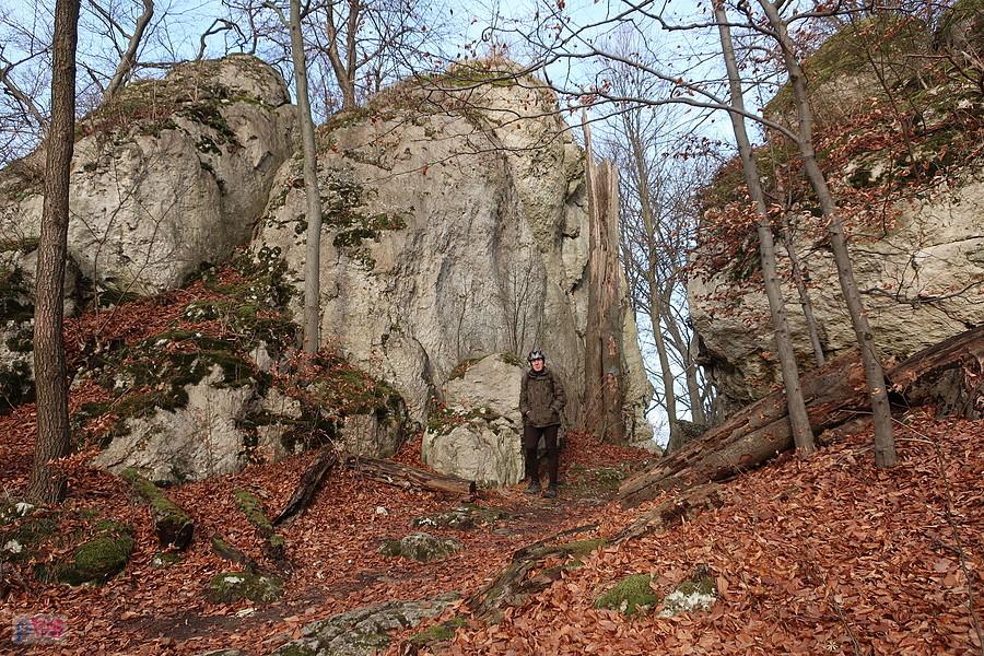 Krzysiek wśród skał