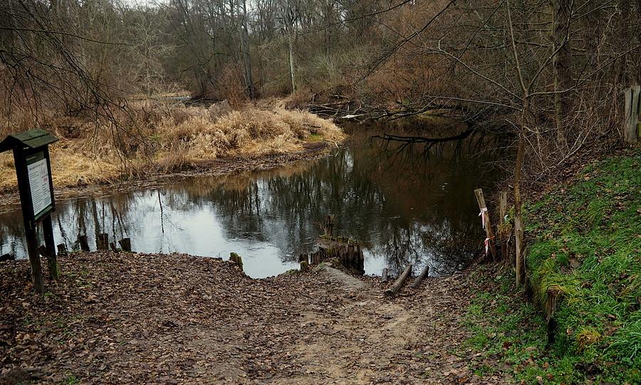 Obra, pomost slip :) dla kajakarzy