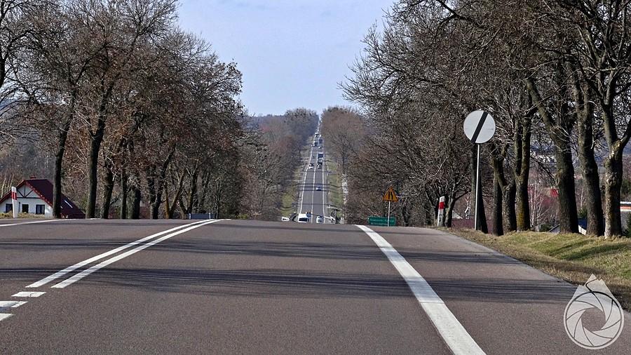 widać drogi do Lublina z każdej strony takie pofalowane