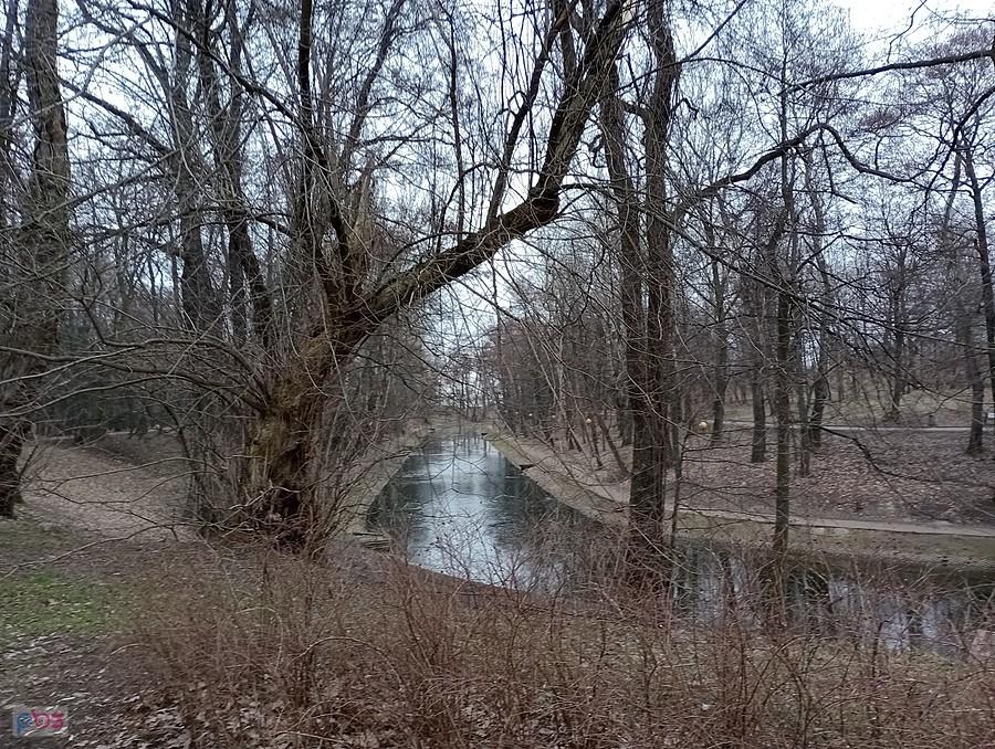 Fosa w parku na Forcie Bema