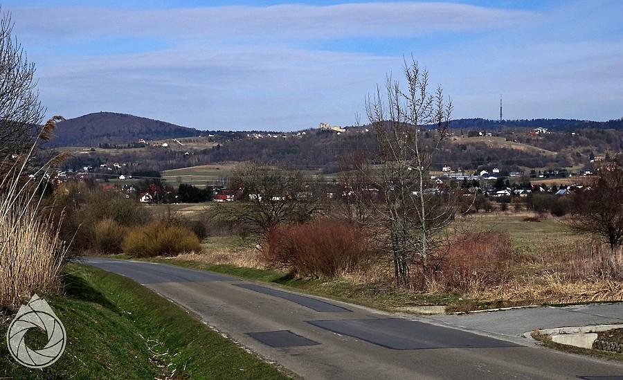 droga z Krosna w stronę zamku i Czarnorzek
