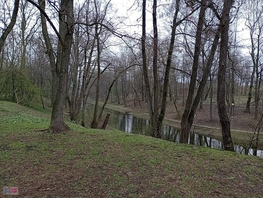 Fosa w parku na Forcie Bema