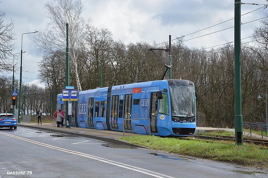 Sosnowiec Milowice nowość niskopodłogowe tramwaje