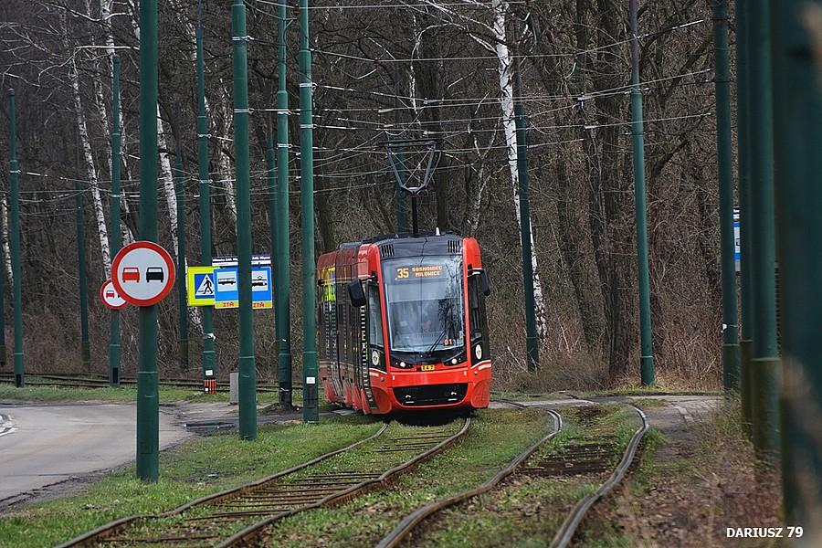 Sosnowiec Milowice nowość niskopodłogowe tramwaje