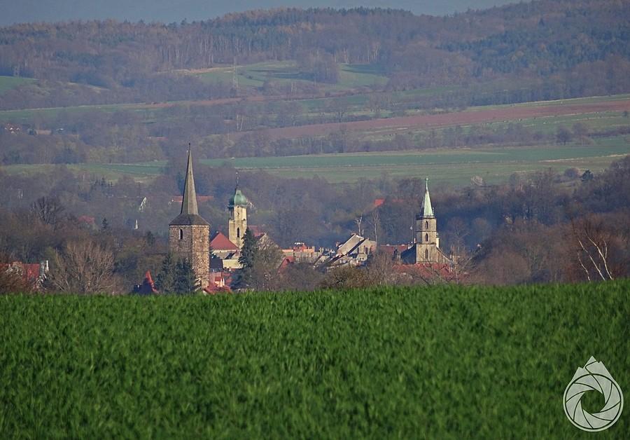 Świerzawskie centrum gdzieś z jakiejś górki
