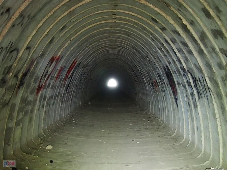Tunel pod koleją w Okradzionkowie