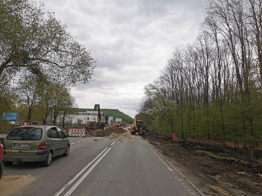 Ulica Ekologiczna w perspektywie góra-wysypisko Radiowo