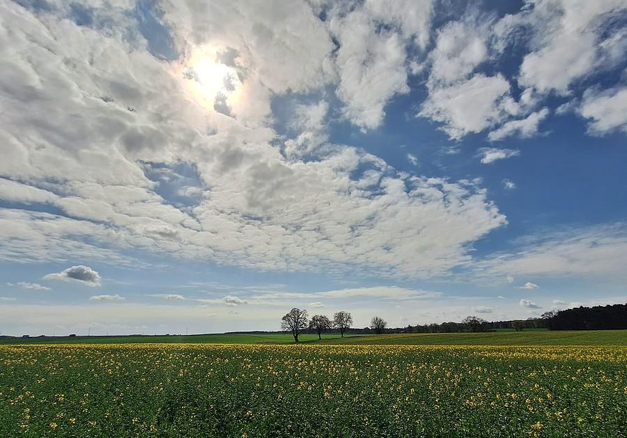 Pocięte chmury nad Lisówkami