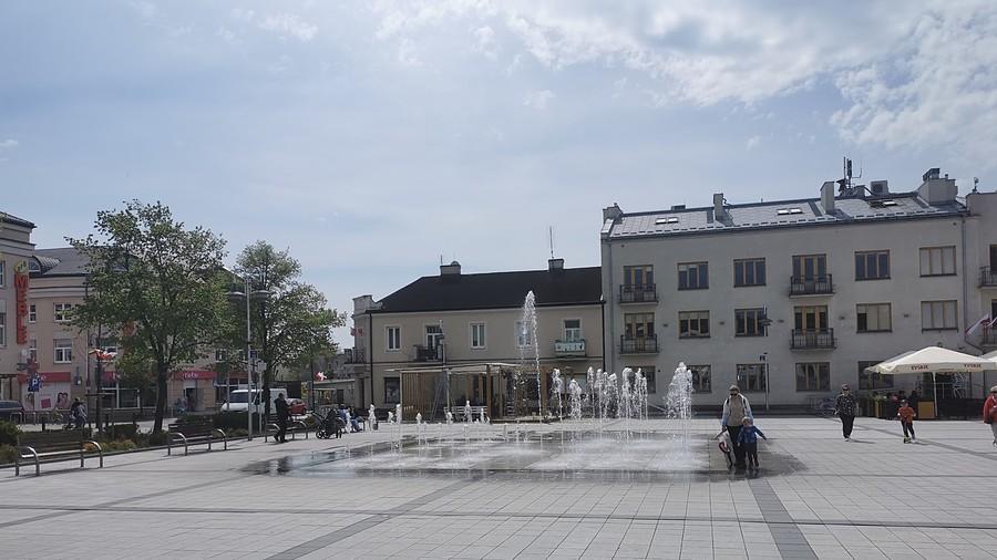 Fontanny na rynku piaseczyńskim