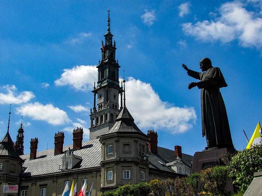 Jasna Góra - Jan Paweł II na bastionie Świętej Trójcy