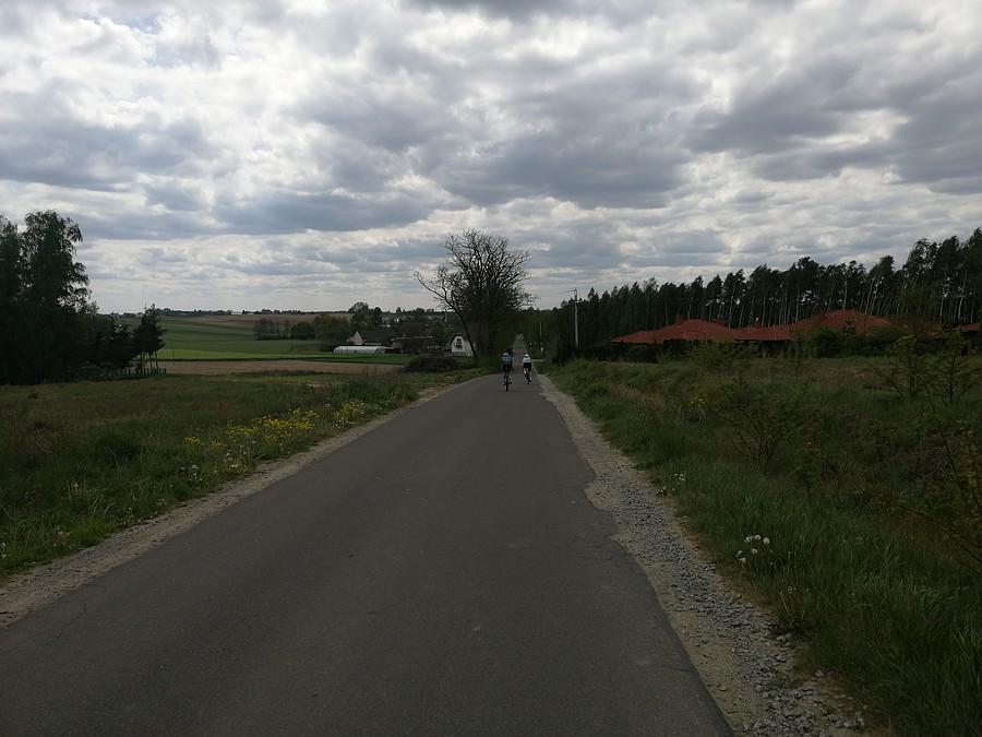 Zjazd ze szczytu w Chełmcach.