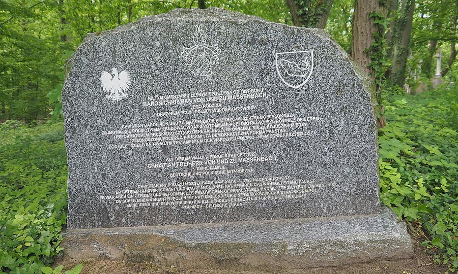 Na tym cmentarzyku spoczywa Christian von Massenbach