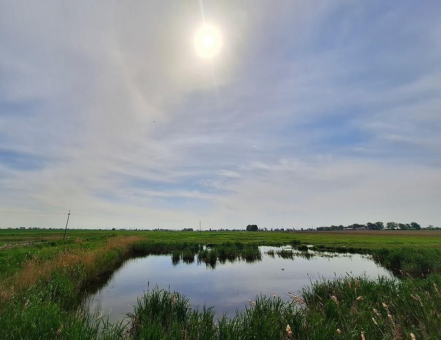 Słońce nad częścią Szczodrzykowa