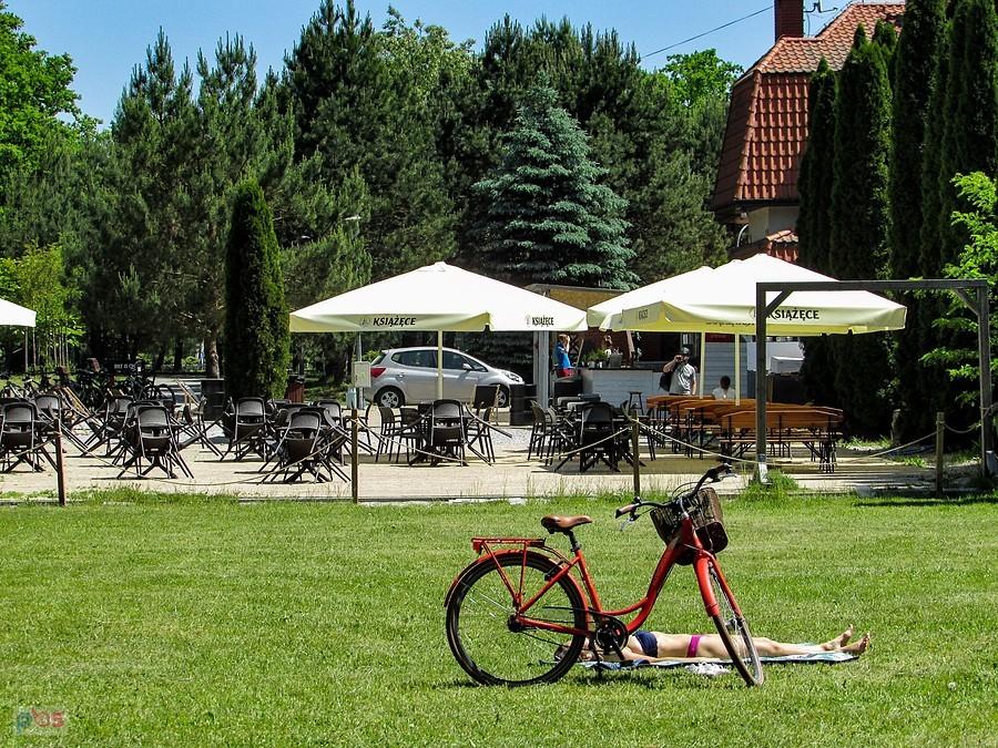 Powsin - miłe miejsce, jest plaża i piwko
