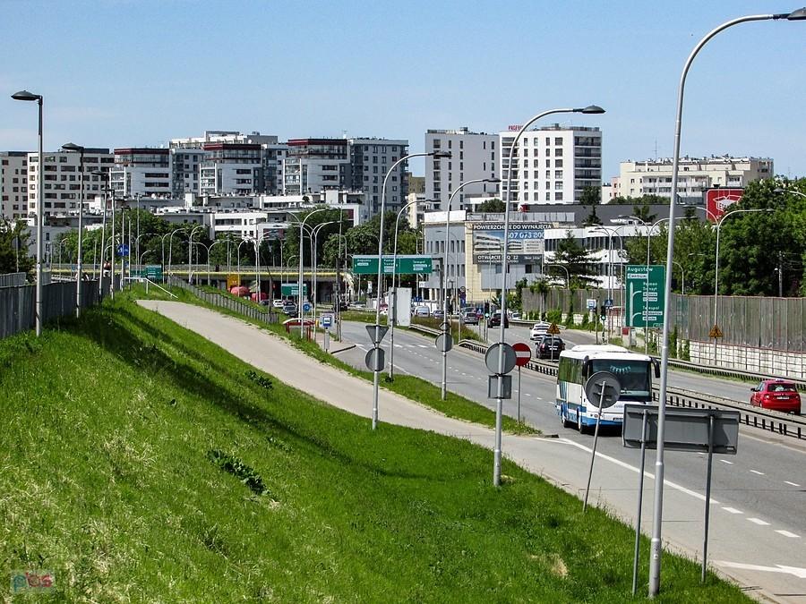 Wał Miedzeszyński przy Trasie Siekierkowskiej