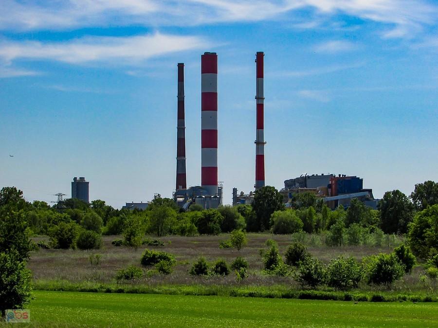 EC Siekierki - widok z DDR na Wale Zawadowskim
