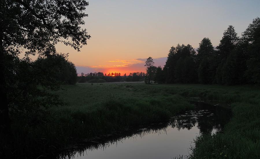Zachód słońca nad Ilanką