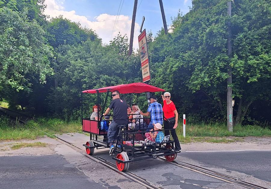 Pierwszy wagonik drezyny