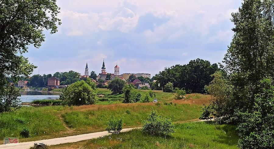 Panorama Bytomia Odrzańskiego z Błoni Bytomskich