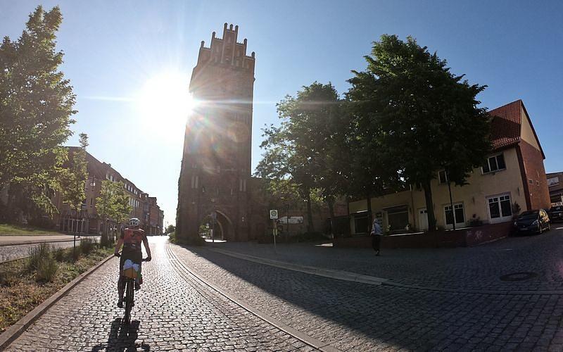 Klimatyczne późne popołudnie w Anklam