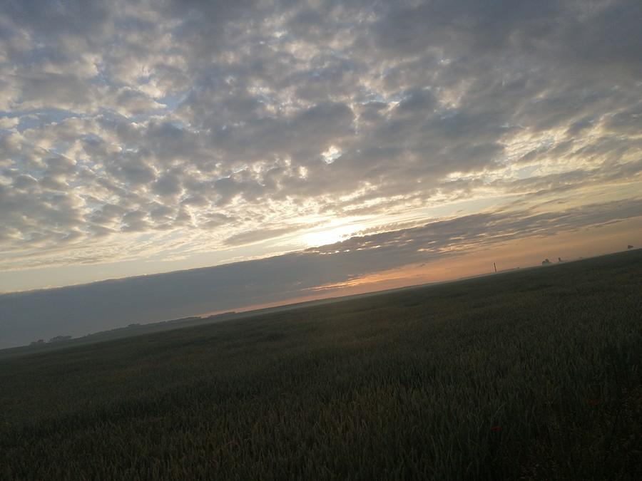 Wschód słońca.