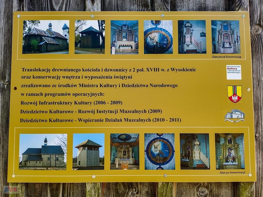 Historia przeprowadzki kościoła z Wysokienic do skansenu