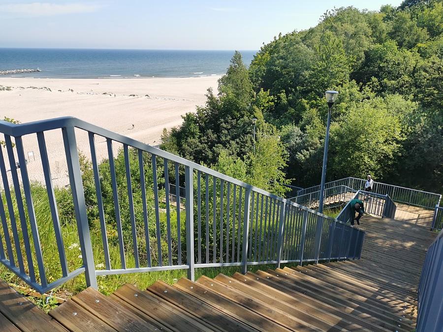 Schody na plażę