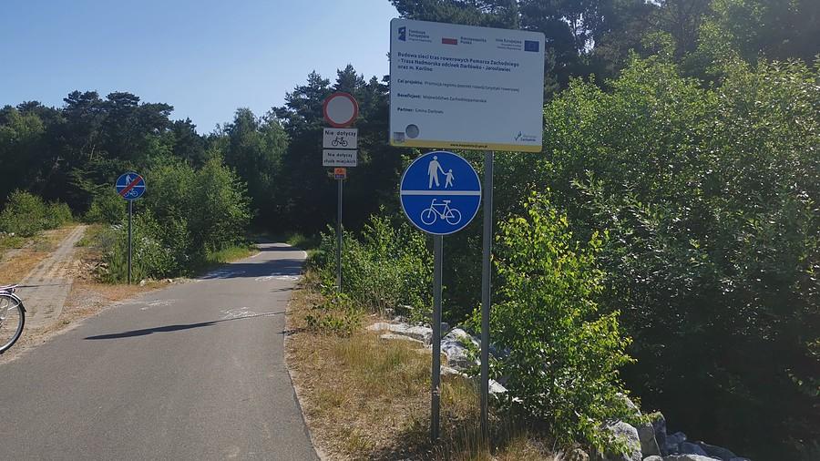 Budowa sieci tras rowerowych Pomorza zachodniego - Trasa Darłówko - Jarosławiec