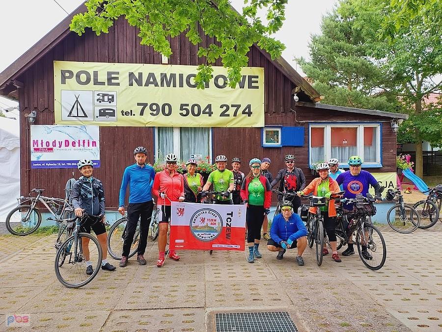Rowerowa zbiórka Camping "Młody Delfin" Jantar