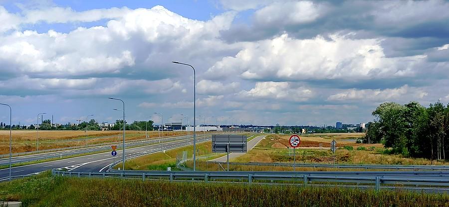 Nad obwodnicą Przecławia 14 lipca 23 r.