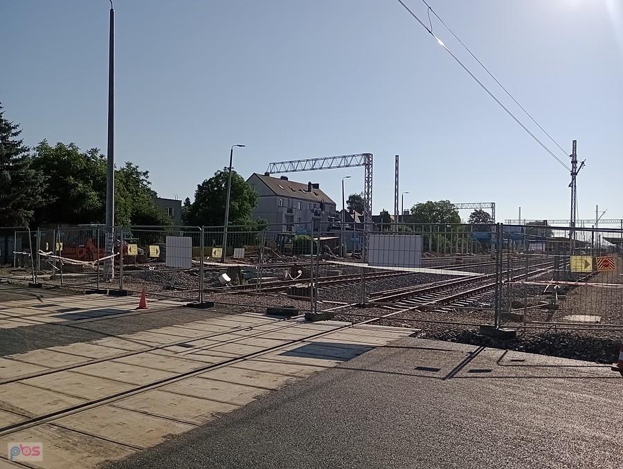 Przebudowa torowiska w Ożarowie