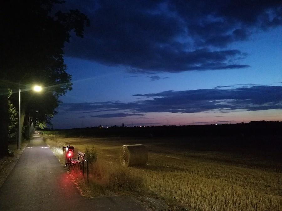 Zachód słońca za Dobrzycą.